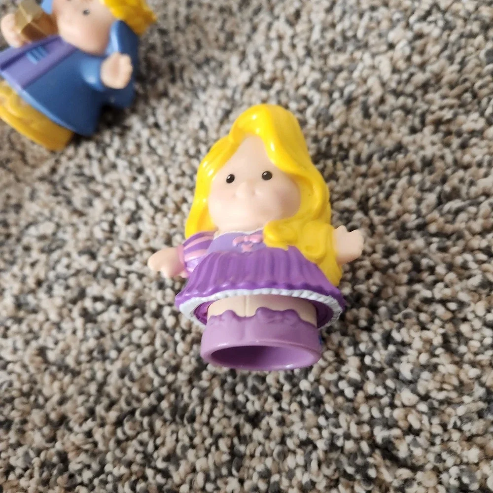 Fisher-Price Little People Disney Princess Rapunzel Cinderella Prince Eric Lot 5